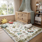 Washable Area Rugs for Living Room: 5x7 Bedroom Rug Vintage Rugs Stain - Image 6