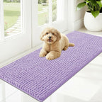 OLANLY Dog Door Mat for Muddy Paws 47x20, Ultra Absorbent Chenille Mud Doormat by OLANLY