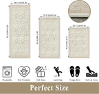Kitchen Rug Sets 3 Piece, Washable Non-Slip Farmhouse Kitchen Mats - Image 2
