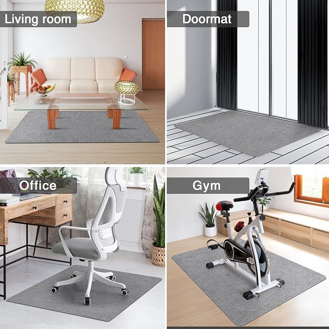 Placoot Desk Chair Mat for Hardwood Floor Corduroy Surface 1/6" Thick 55"x35" - Image 7