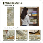 Green Rug Runners for Hallways Kitchen 2.6x8 Non Slip Washable Entryway Runner - Image 7