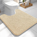 OLANLY Toilet Rugs U-Shaped 24x24, Extra Soft Absorbent Chenille Contour by OLANLY