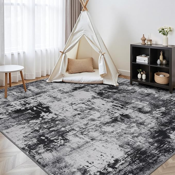 Rugflix 9x12 Area Rugs for Living Room, Washable Large Rug Stain-Resistant Low - Image 8