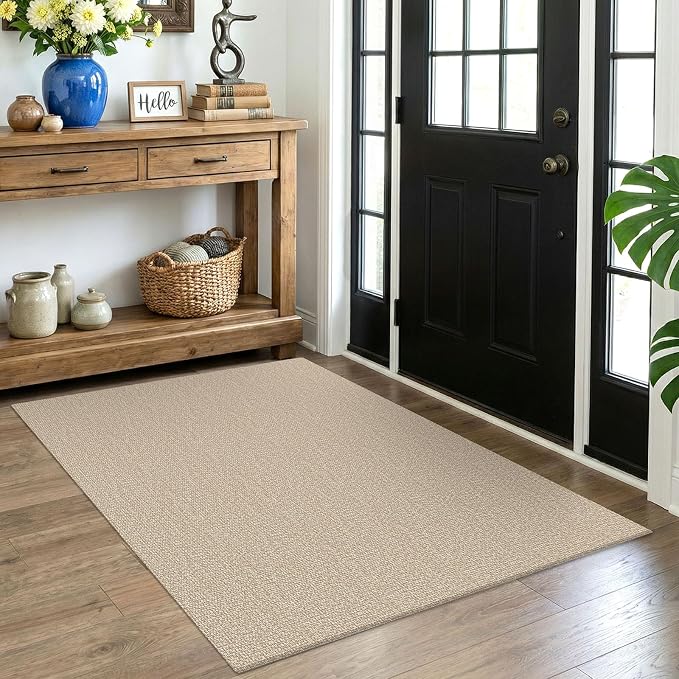 EARTHALL Washable Area Rug 4x5 Ft Non Slip Rugs by EARTHALL