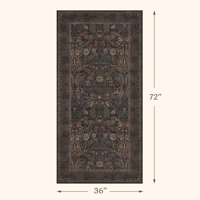 Washable 3x6 Wide Kitchen Entryway Runner Rug Non Slip - Image 2