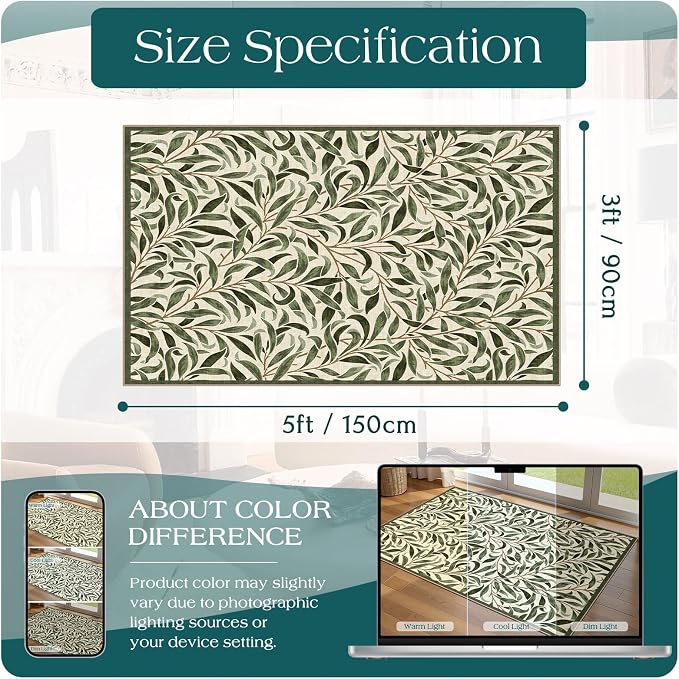 3x5 Boho Entry Rug - Image 2