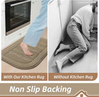 BEQHAUSE 30x18 Inch Kitchen Rug Mat Durable Kitchen Rugs Non-Slip Washable - Image 6