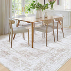 XLUEZ Area Rug 8x10 Living Room Rug, Machine Washable Vintage Distressed - Image 3