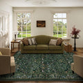 Washable Area Rugs for Living Room: 5x7 Rug Stain Resistant Non Slip Low Pile by palohom