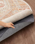 Veken 4 Ft Round Non Slip Cushioned Rug Pad Gripper, Felt and Silicone Backing by Veken