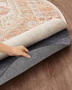 Veken 5 Ft Round Non Slip Cushioned Rug Pad Gripper, Felt and Silicone Backing by Veken