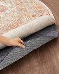 Veken 8 Ft Round Non Slip Cushioned Rug Pad Gripper, Felt and Silicone Backing by Veken