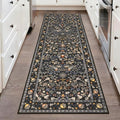 HEBE Washable Hallway Runner Rug 2'x 6' Non Slip Kitchen Rugs Runner, Low Pile by HEBE