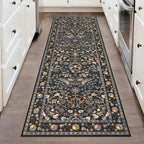 HEBE Washable Hallway Runner Rug 2'x 6' Non Slip Kitchen Rugs Runner, Low Pile by HEBE