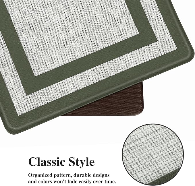 Mattitude Kitchen Mats Set of 2 Cushioned Rugs Anti-Fatigue Mats - Image 3