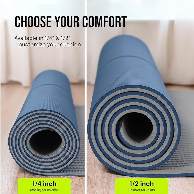 Gogokiwi Extra Wide Yoga Mat for Men Women Non Slip Fitness & Exercise Mat - Image 3