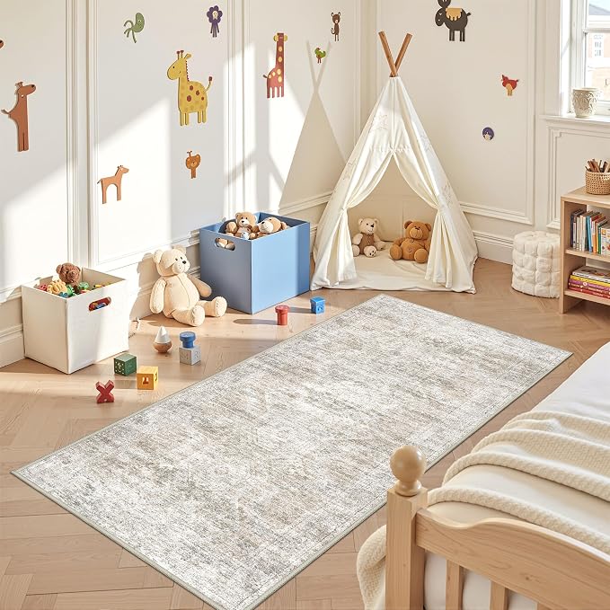 3x6 Runner Rug Non Slip, Thin Entryway Washable Rug - Image 3