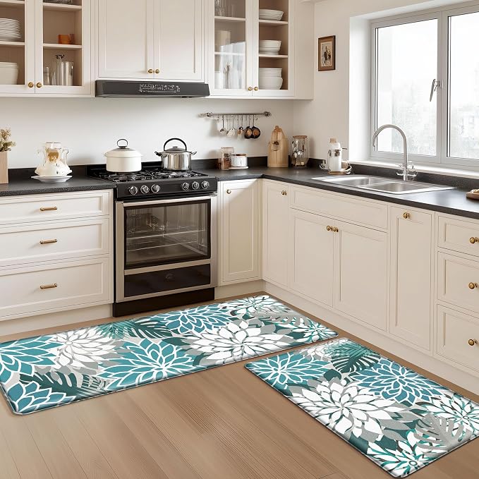 Arenarug Kitchen Mats for Floor 2PCS Cushioned Anti Fatigue Kitchen Mats - Image 8