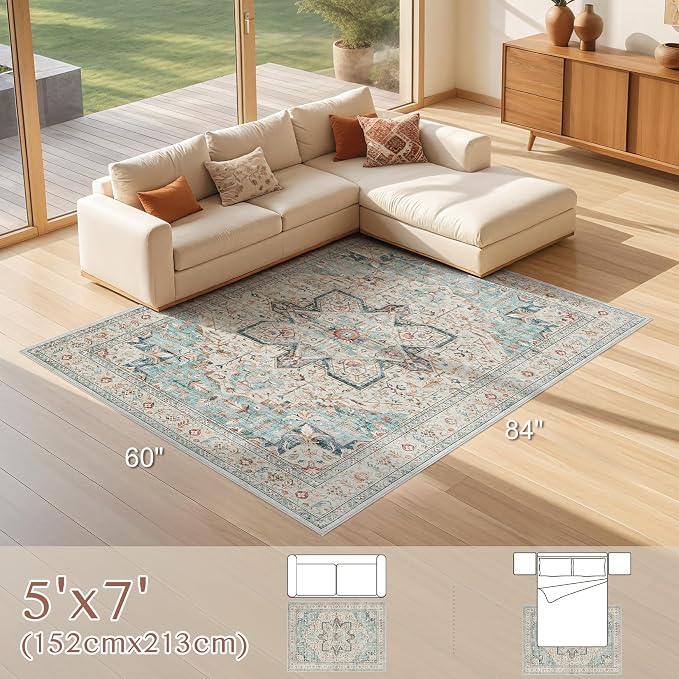Tortania Area Rug Living Room Rugs - Image 8