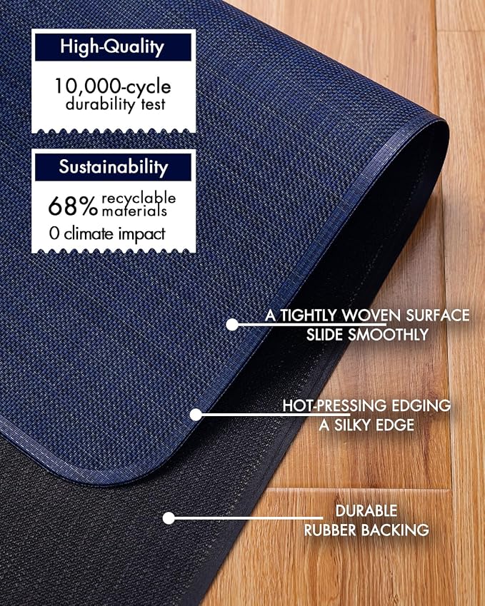 BARoyal Office Chair Mat for Hardwood Floor Under Desk Computer Rolling Chair - Image 4