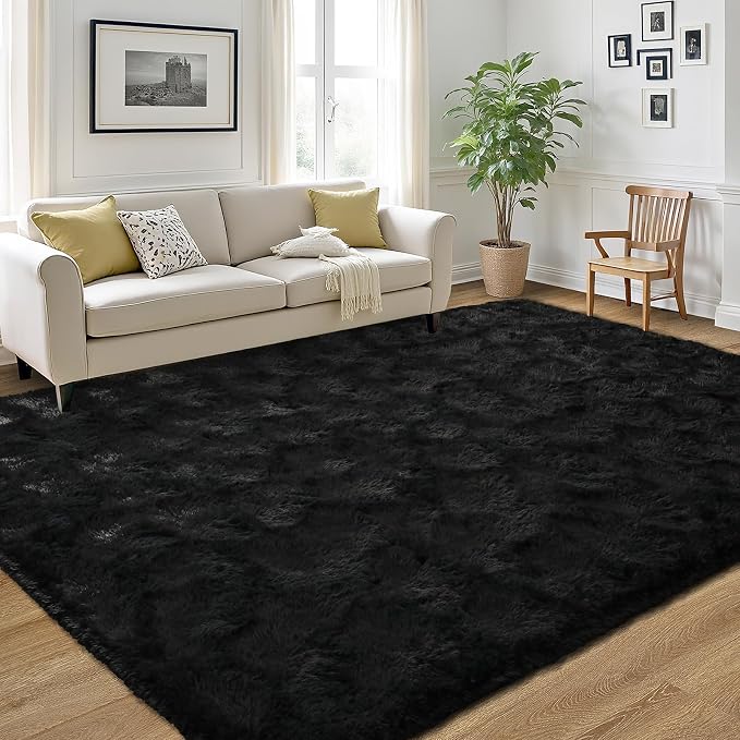LOCHAS Ultra Soft Indoor Modern Area Rugs Fluffy Living Room Carpets - Image 4