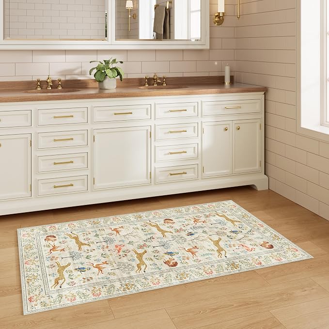 DUKINO 2x4 Rug for Hallway, Washable Kitchen Runner Rug - Image 9