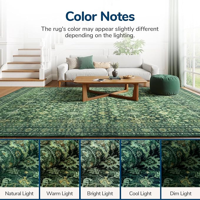 Lessymo 6x9 Washable Area Rug - Image 8