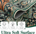 Moynesa Tiger 6x9 Area Rugs for Living Room, Boho Botanical Washable Dining - Image 4