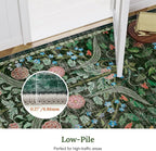 AMTOVO 2x3 Washable Entryway Area Rug Door Mat, Vintage Boho Floral Distressed - Image 9