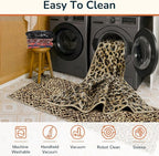 BESTSWEETIE Area Rug 5x7 Rug Machine Washable Non-Slip Low Pile Print Pattern - Image 3