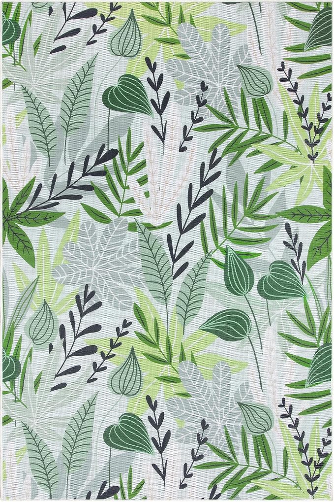 Lahome Leaf Indoor Outdoor Rugs, 6x9ft Non Slip Outdoor Patio Rug - Image 6