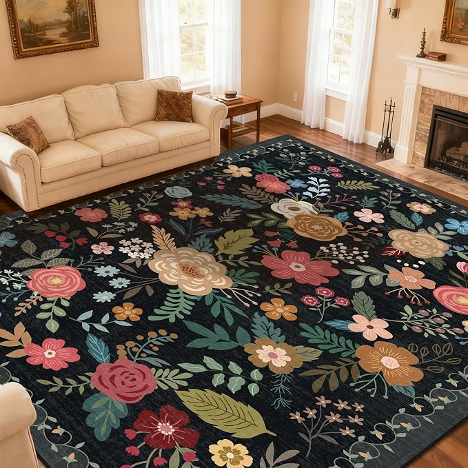 Extra Large 10x14 Area Rug for Living Room, Washable Rugs for Dining Room by Unknown