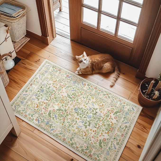 2x3 Washable Area Rugs for Entryway: Throw Small Rug Door Mat Indoor Entrance - Image 7