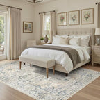 cotiled 9x12 Area Rug Machine Washable Vintage Carpet - Image 4