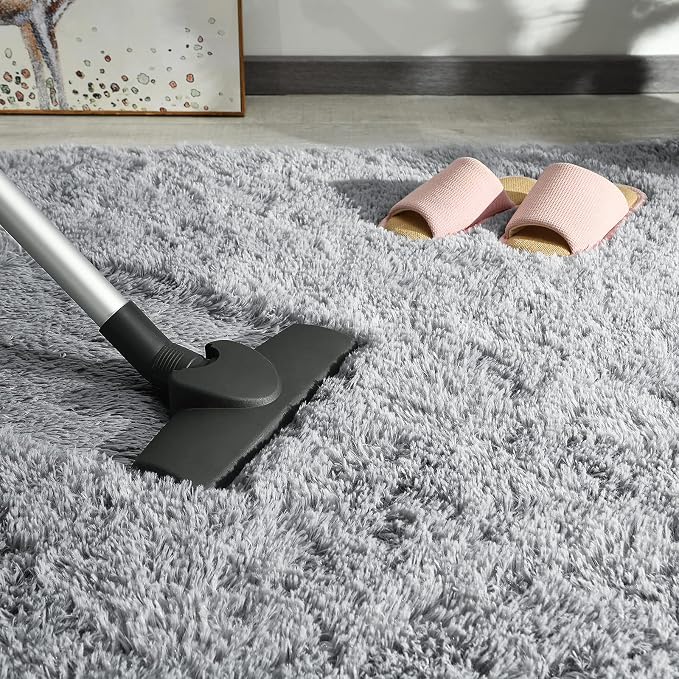 Andecor Soft Fluffy Bedroom Rugs, 8 x 10 Feet Indoor Shaggy Plush Area Rug - Image 7