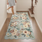 DUKINO 2x4 Washable Runner Rugs, Non Slip Floral Print Entryway Rug - Image 5