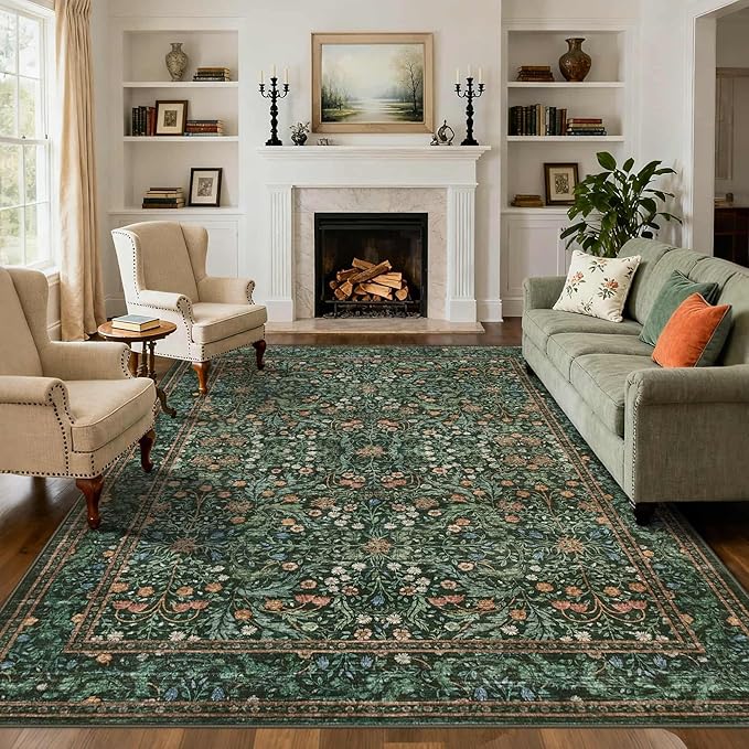 Rugxara 8x10 Area Rugs for Living Room Bedroom, Large Washable Rug, Non Slip & by Rugxara