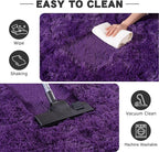6x9 Purple Rug for Living Room, Soft Large Fluffy Shaggy Rugs for Bedroom - Image 7