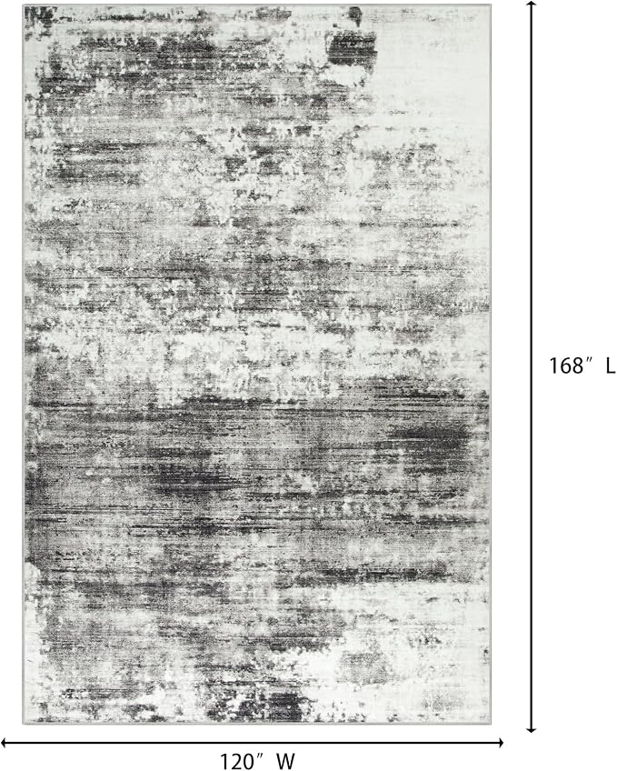 10x14 Area Rugs Washable Rug: Modern Abstract Living Room Rug Soft Anti-Skid - Image 2