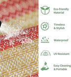 GENIMO Outdoor Rug for Patio Clearance, Lightweight Waterproof RV Camping Mat - Image 6