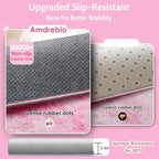 Amdrebio Tie-Dyed Pink and White Area Rugs - Image 6