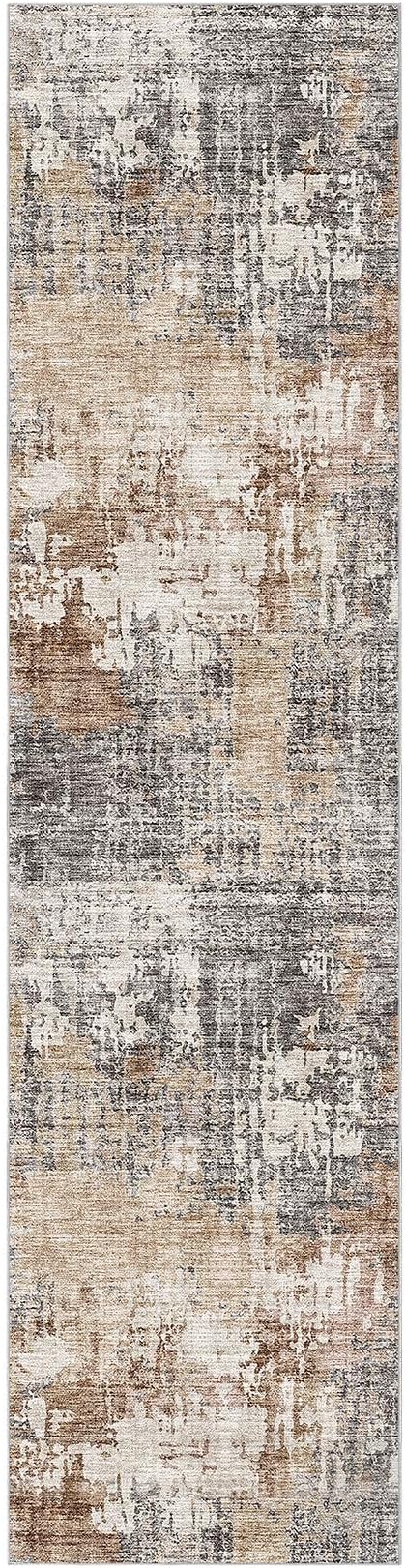 DMOYEST Washable Runner Rug for Hallway: 2.6x10 Neutral Modern Abstract Low - Image 10