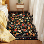 3x5 Area Rugs for Living Room Vacuum-Friendly Machine Washable Area Rug Flower - Image 7