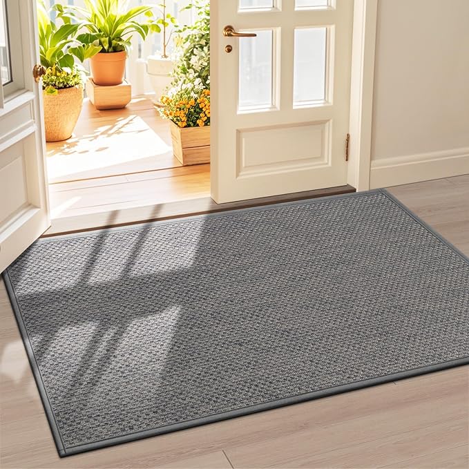 LEKEEPGO Door Mat 36"x59", Non Slip Door Mat Indoor Entrance, Rubber Backing by LEKEEPGO
