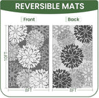 LuxStep Outdoor Rug Waterproof Outdoor Plastic Straw Rug Reversible Patio Rug - Image 2