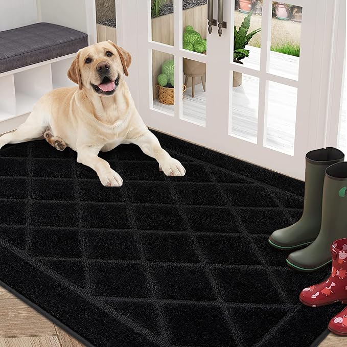 BEQHAUSE Dirt Trapper Door Mat 36" x 60", Doormat Non-Slip Entryway Rugs by BEQHAUSE
