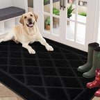 BEQHAUSE Dirt Trapper Door Mat 36" x 60", Doormat Non-Slip Entryway Rugs by BEQHAUSE