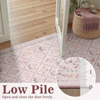 DCX Washable 5x7 Pink Floral Rug - Image 8