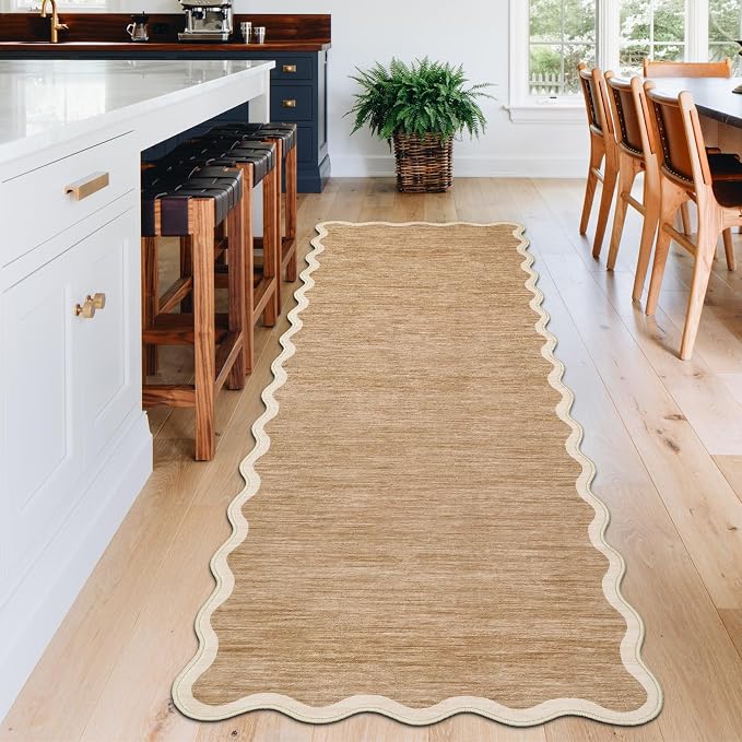 GarveeHome Scalloped Runner Rug - Image 2