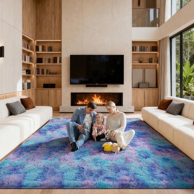 Area Rugs 9x12 Living Room, Large Fluffy Rugs by Unknown